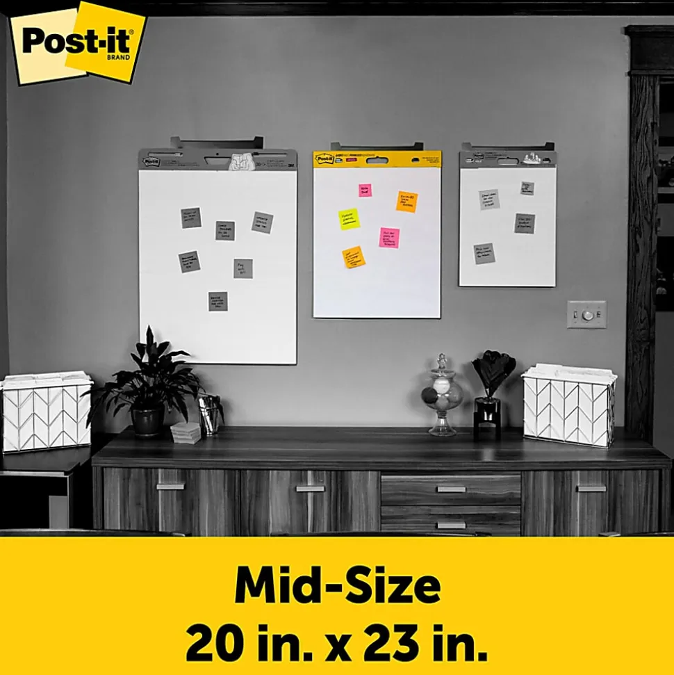 Post-it® Super Sticky Easel Pads 20" x 23", White, 2 Pads of 20 Sheets