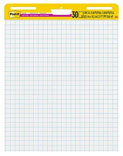 Post-it® Super Sticky Easel Pad, 25 in x 30 in, 1 Pad, 30 Sheets/Pad, Great for Virtual Teachers and Students, White