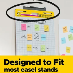 Post-it® Super Sticky Easel Pad, 25 in x 30 in, 1 Pad, 30 Sheets/Pad, Great for Virtual Teachers and Students, White
