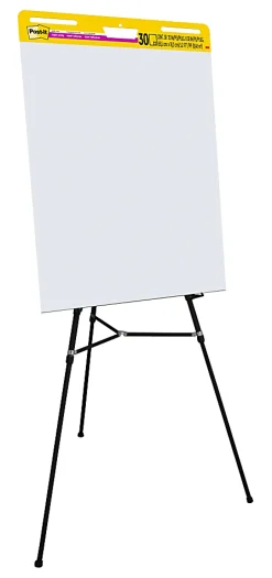 Post-it® Super Sticky Easel Pad, 25 in x 30 in, 1 Pad, 30 Sheets/Pad, Great for Virtual Teachers and Students, White