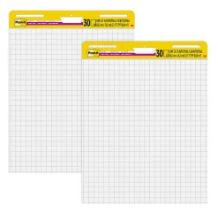 Post-it® Super Sticky Easel Pad, 25 in x 30 in, 1 Pad, 30 Sheets/Pad, Great for Virtual Teachers and Students, White