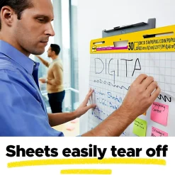 Post-it® Super Sticky Easel Pad, 25 in x 30 in, 1 Pad, 30 Sheets/Pad, Great for Virtual Teachers and Students, White
