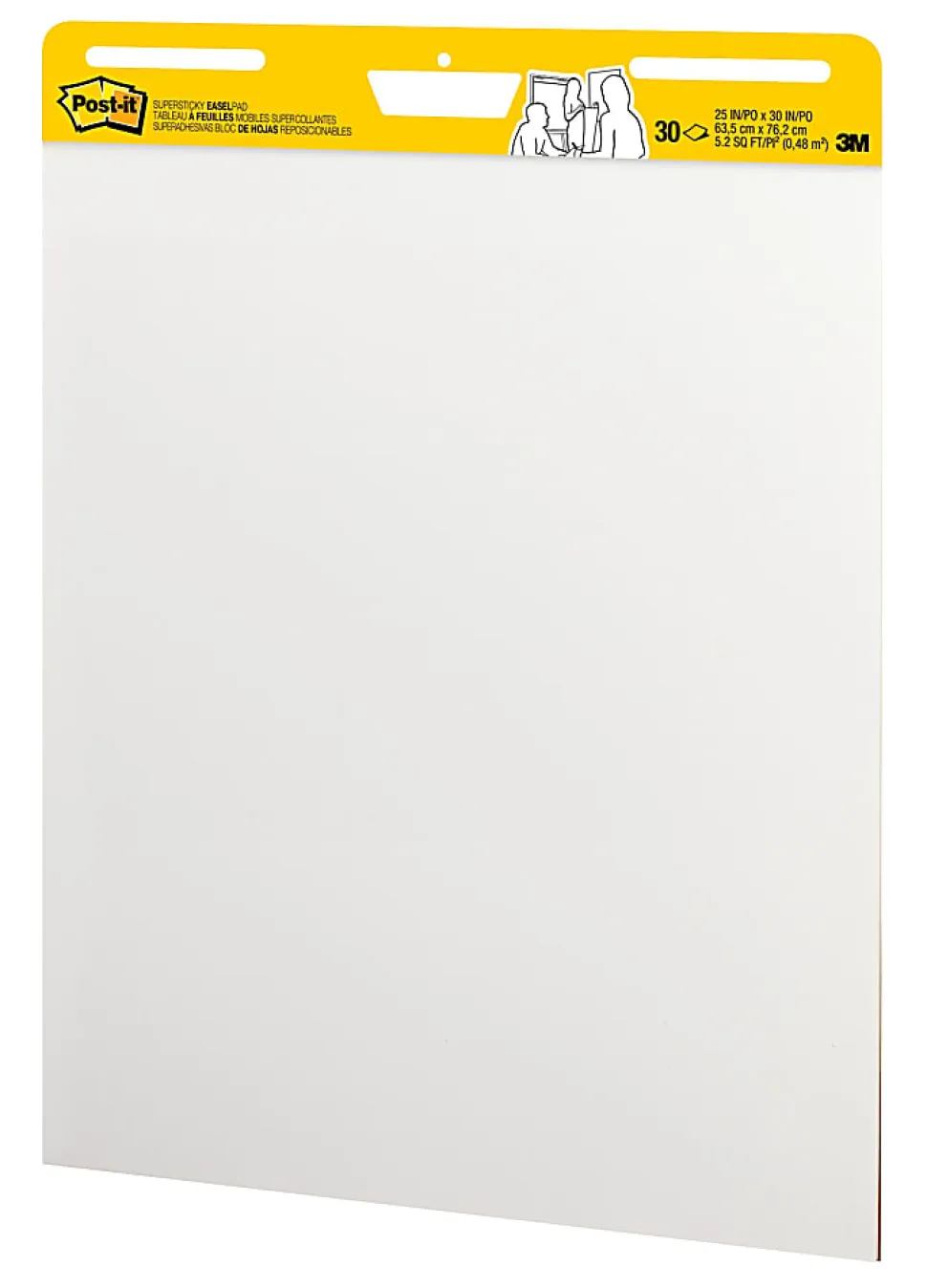 Post-it® Super Sticky Easel Pads, 25" x 30", 8 Pads, 30 Sheets/Pad, School Supplies for Classrooms, White, 559VAD8PK