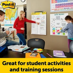Post-it® Super Sticky Easel Pads, 25" x 30", 6 Pads, 30 Sheets/Pad, School Supplies for Classrooms, White
