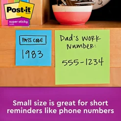 Post-it® Super Sticky Notes,Energy Boost Color Collection , 2