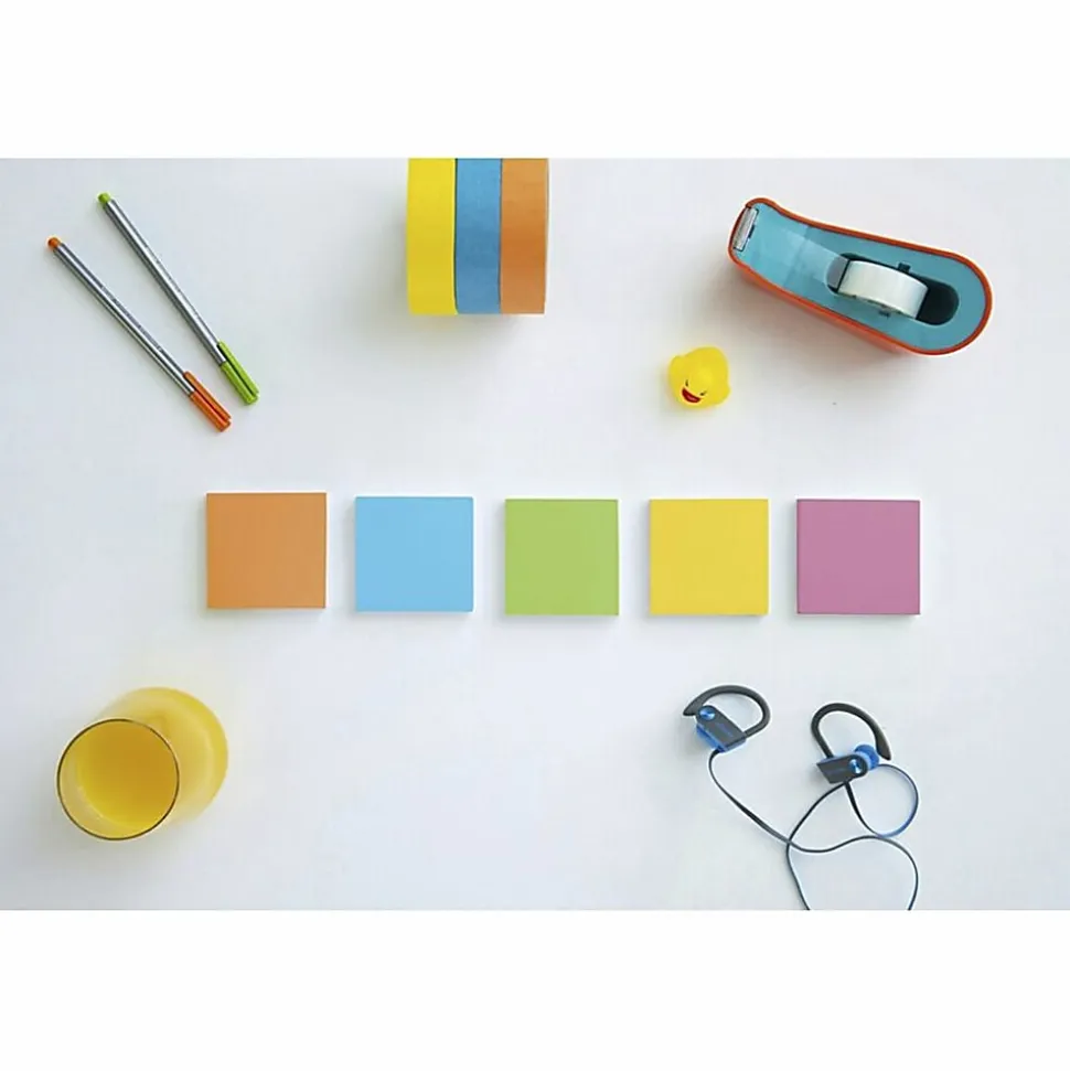 Post-it® Super Sticky Notes,Energy Boost Color Collection , 2" x 2", 18 Pads, 90 Sheets per Pad - 62218SSAUC