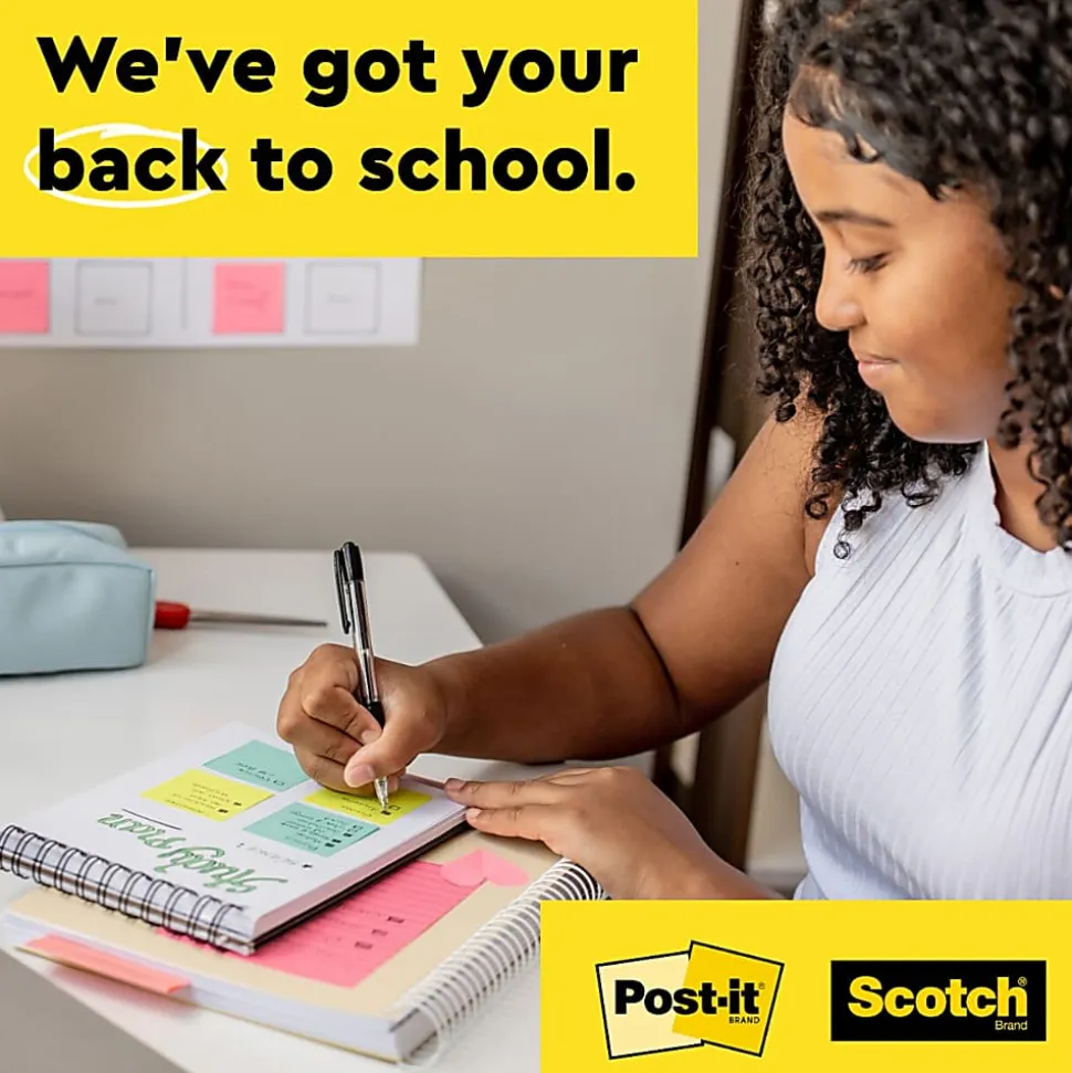 Post-it® Super Sticky Notes, 3 in x 3 in , 5 Pads, 90 Sheets/Pad, 2x the Sticking Power, Sapphire Blue