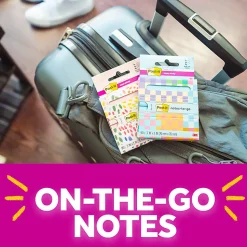 Post-it® Super Sticky Notes-To-Go Pop Up Notes, 3 x 3 in, 1 Sticky Note Pad, 90 Sheets/Pads, Great for School, Office or Classroom, Washed Denim