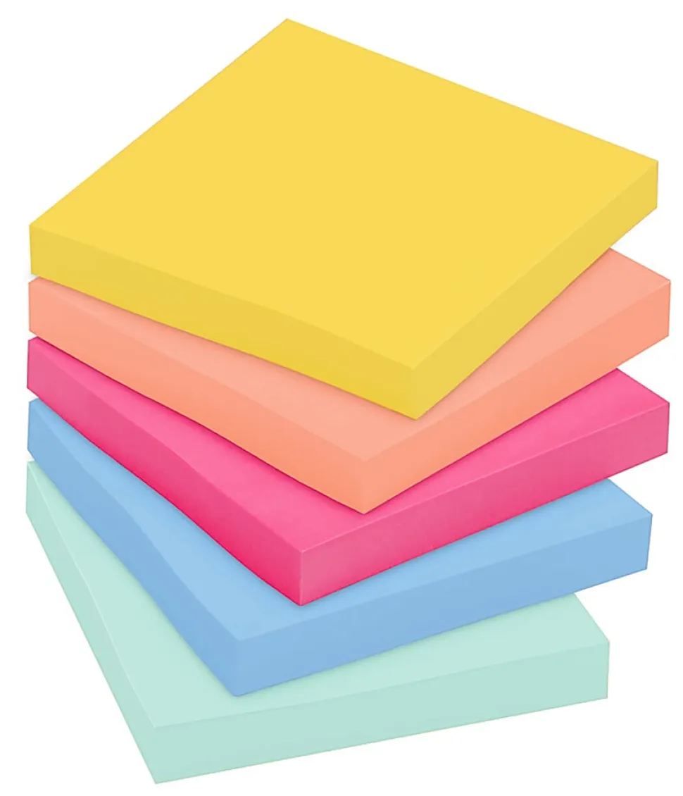 Post-it® Super Sticky Notes, 3 x 3 in, 12 Sticky Note Pads, 90 Sheets/Pad, 2X the Sticking Power, School Supplies and Office Products, Summer Joy