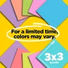 Post-it® Super Sticky Notes, 3 x 3 in, 24 Bulk Sticky Note Pads, 70 Sheets/Pad, 2X the Sticking Power, School Supplies, Supernova Neons