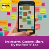 Post-it® Super Sticky Notes, 3 x 3 in, 12 Pads, 90 Sheets/Pad, 2X the Sticking Power, Clean Removal, Assorted Colors