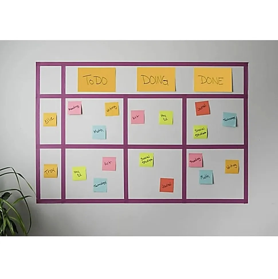 Post-it® Super Sticky Notes, 3 x 3 in, 12 Pads, 90 Sheets/Pad, 2X the Sticking Power, Clean Removal, Assorted Colors