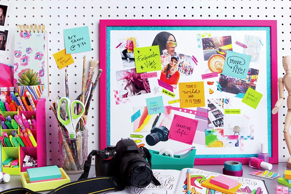 Post-it® Super Sticky Notes, 3 x 3 in, 12 Pads, 90 Sheets/Pad, 2X the Sticking Power, Clean Removal, Assorted Colors