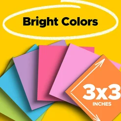 Post-it® Super Sticky Notes, 3 x 3 in, 24 Sticky Note Pads, 70 Sheets/Pad, 2X the Sticking Power, School and Office Supplies, Bus Cabinet Pack