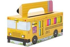 Post-it® Super Sticky Notes, 3 x 3 in, 24 Sticky Note Pads, 70 Sheets/Pad, 2X the Sticking Power, School and Office Supplies, Bus Cabinet Pack