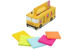 Post-it® Super Sticky Notes, 3 x 3 in, 24 Sticky Note Pads, 70 Sheets/Pad, 2X the Sticking Power, School and Office Supplies, Bus Cabinet Pack