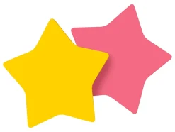 Post-it® Super Sticky Notes, 3 x 3 in, 2 Star Shaped Pads, 75 Sheets/Pad, 2X the Sticking Power, School Supplies and Office Products, Assorted Colors