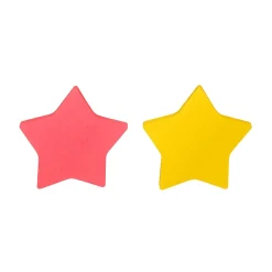 Post-it® Super Sticky Notes, 3 x 3 in, 2 Star Shaped Pads, 75 Sheets/Pad, 2X the Sticking Power, School Supplies and Office Products, Assorted Colors
