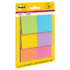 Post-it® Super Sticky Notes, 1.88 x 1.88 in, 6 Sticky Note Pads, 45 Sheets/Pad, 2X the Sticking Power, School Supplies, Energy Boost