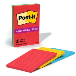 Post-it® Super Sticky Notes, 4