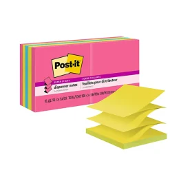 Post-it® Super Sticky Pop Up Notes, 3 x 3 in, 10 Sticky Note Pads, 90 Sheets/Pad, 2X the Sticking Power, School and Office Supplies, Energy Boost