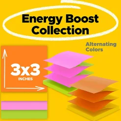 Post-it® Super Sticky Pop Up Notes, 90 Notes/Pad, 10 Pads, 3 in x 3 in, 2x the Sticking Power, School Supplies and Office Products - R330SSAUALT
