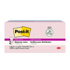 Post-it® Super Sticky Pop Up Notes, 3 in x 3 in, 10 Pads, 90 Sheets/Pad, 2x the Sticking Power, Wanderlust Pastels Collection