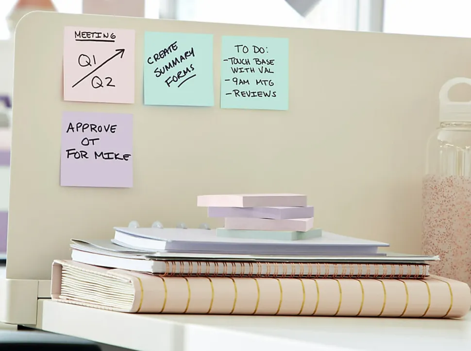 Post-it® Super Sticky Pop Up Notes, 3 in x 3 in, 10 Pads, 90 Sheets/Pad, 2x the Sticking Power, Wanderlust Pastels Collection