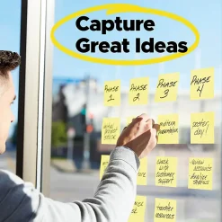 Post-it® Super Sticky Pop Up Notes, 4 x 4 in, 5 Lined Sticky Note Pads, 90 Sheets/Pad, 2X the Sticking Power, School and Office Supplies, Yellow