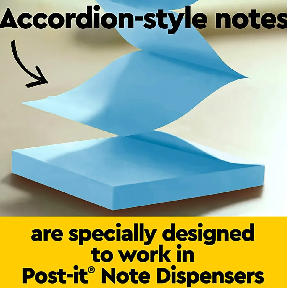 Post-it® Super Sticky Pop Up Notes, 3 x 3 in, 18 Sticky Note Pads, 90 Sheets/Pad, 2X the Sticking Power, School Supplies and O?ce Products, Summer Joy