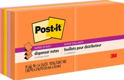 Post-it® Super Sticky Pop Up Notes, 3 x 3 in, 10 Sticky Note Pads, 90 Sheets/Pad, 2X the Sticking Power, School and Office Supplies, Energy Boost