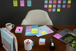 Post-it® Super Sticky Pop Up Notes, 3 x 3 in, 6 Sticky Note Pads, 90 Sheets/Pad, 2X the Sticking Power, School Supplies, Supernova Neons
