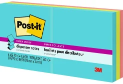 Post-it® Super Sticky Pop Up Notes, 3 x 3 in, 6 Sticky Note Pads, 90 Sheets/Pad, 2X the Sticking Power, School Supplies, Supernova Neons