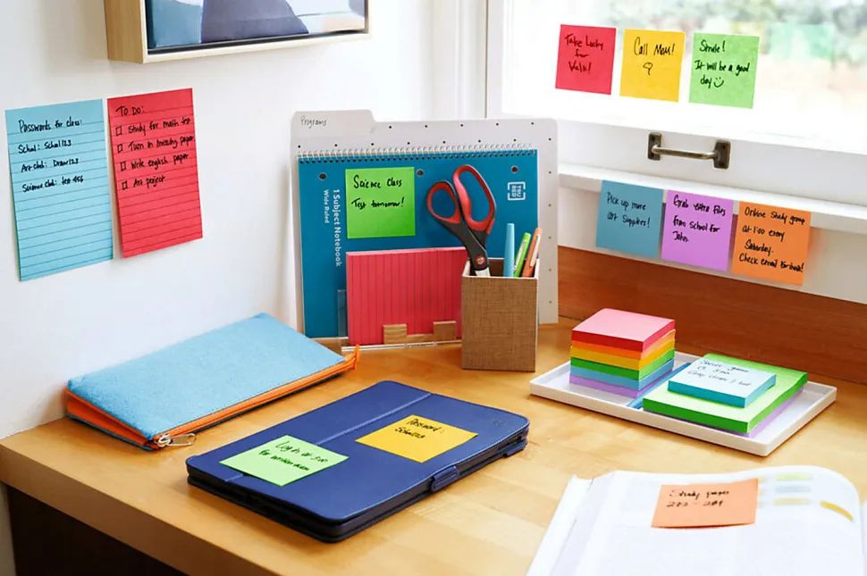 Post-it® Super Sticky Pop Up Notes, 3 x 3 in, 10 Sticky Note Pads, 90 Sheets/Pad, 2X the Sticking Power, School and Office Supplies, Playful Primaries