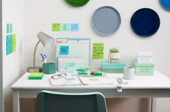 Post-it® Super Sticky 100% Recycled Paper Notes, 3 x 3 in, 6 Sticky Note Pads, 70 Sheets/Pad, School and Office Supplies, Oasis