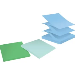 Post-it® Super Sticky 100% Recycled Paper Notes, 3 x 3 in, 6 Sticky Note Pads, 70 Sheets/Pad, School and Office Supplies, Oasis