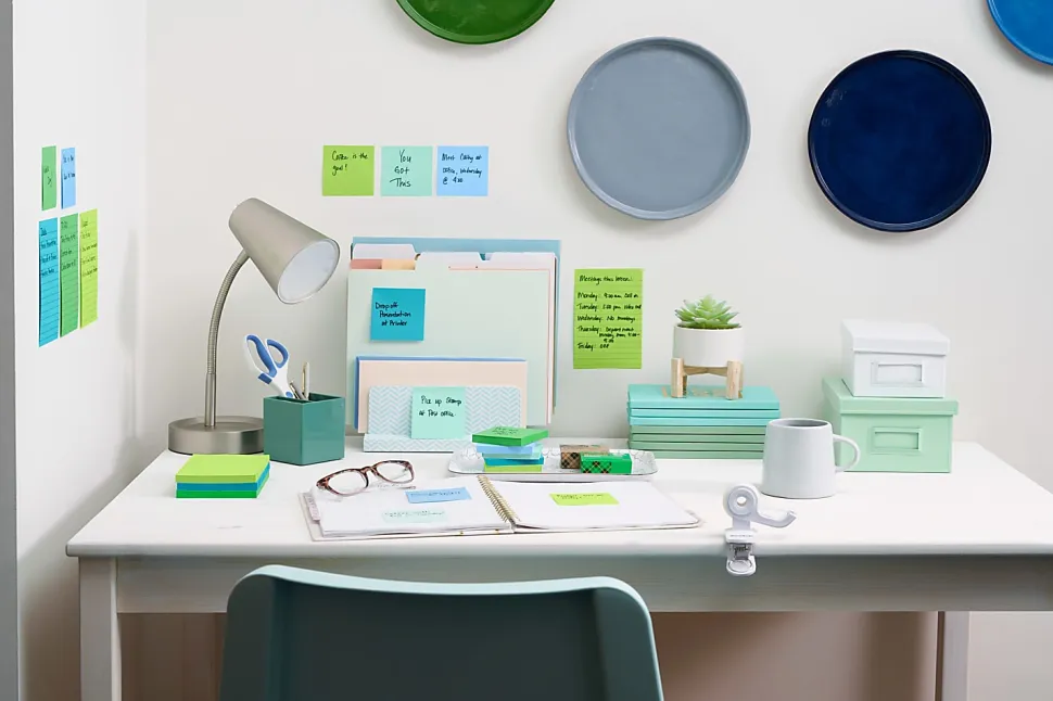 Post-it® Super Sticky 100% Recycled Paper Notes, 3 x 3 in, 24 Sticky Note Pads, 70 Sheets/Pad, School Supplies and Office Products, Oasis