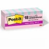Post-it® Super Sticky 100% Recycled Paper Notes, 4 x 6 in, 4 Lined Sticky Note Pads, 45 Sheets/Pad, 2X the Sticking Power, School Supplies, Oasis