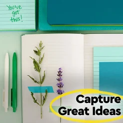 Post-it® Super Sticky 100% Recycled Paper Notes, 3 x 3 in, 18 Sticky Note Pads, 70 Sheets/Pad, School Supplies and Office Products, Oasis