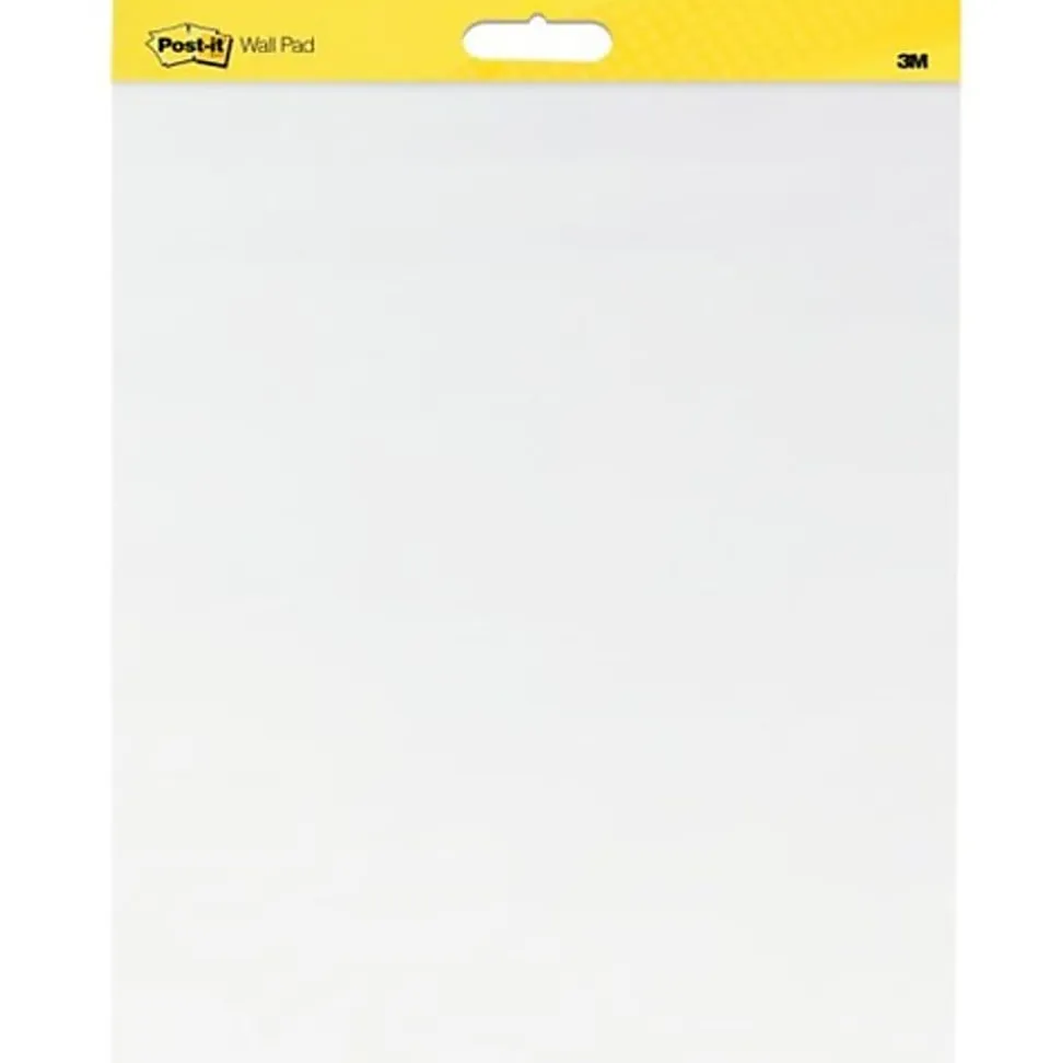 Post-it® Super Sticky Wall Pad, 20 in x 23 in, 1 Pad, 20 Sheets/Pad, Great for Virtual Teachers and Students, White