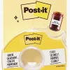 Post-it White Label on-a-roll Tape with Tape Dispenser, 1 in. x 700 in., Great label maker for creating labels for spice jars and journals