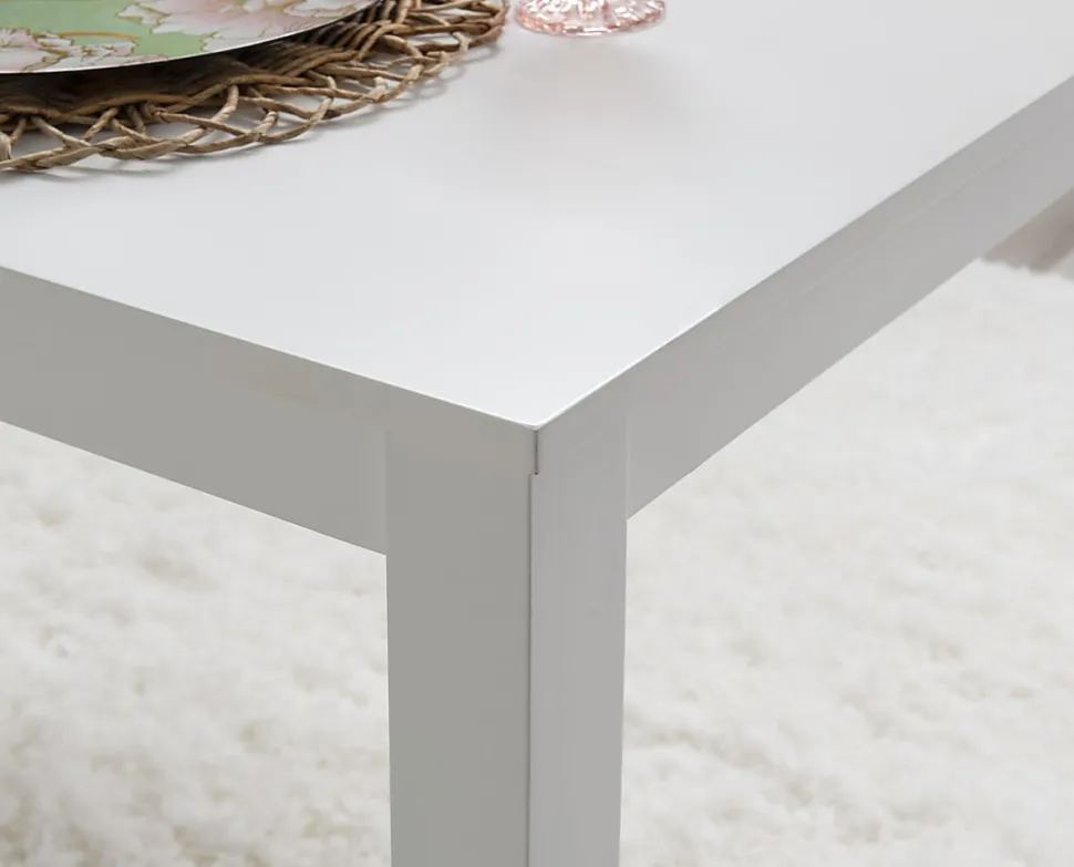 Powell Linka Dining Table, 30"H x 60"W x 36"D, White