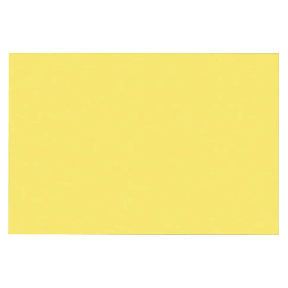 Prang Construction Paper, Medium Weight, 12" x 18", Yellow, 50 Sheets Per Pack, Set Of 5 Packs