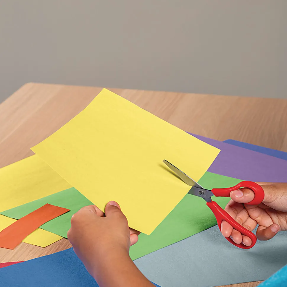 Prang Construction Paper, Medium Weight, 12" x 18", Yellow, 50 Sheets Per Pack, Set Of 5 Packs