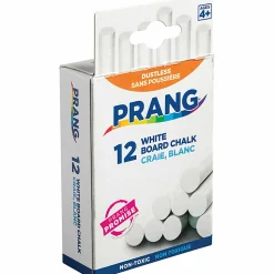 Prang® Hygieia® Dustless Chalk, White, Box Of 12