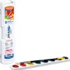 Prang® Watercolor Oval Set With Brush, Assorted, Set Of 8 Colors