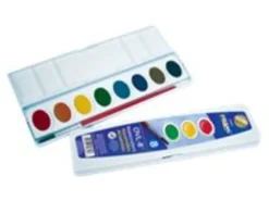 Prang® Watercolor Oval Set With Brush, Assorted, Set Of 8 Colors
