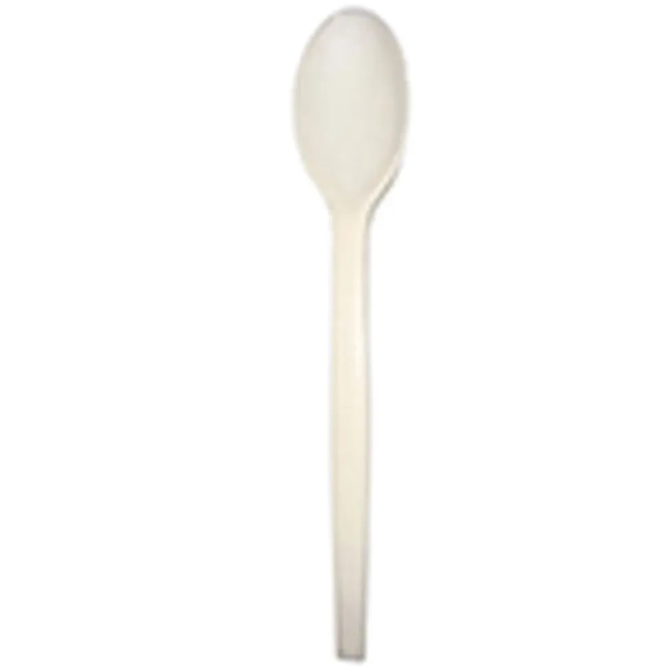 Primeware ECO Disposable Utensils, Spoons, Tan, Case Of 1,000
