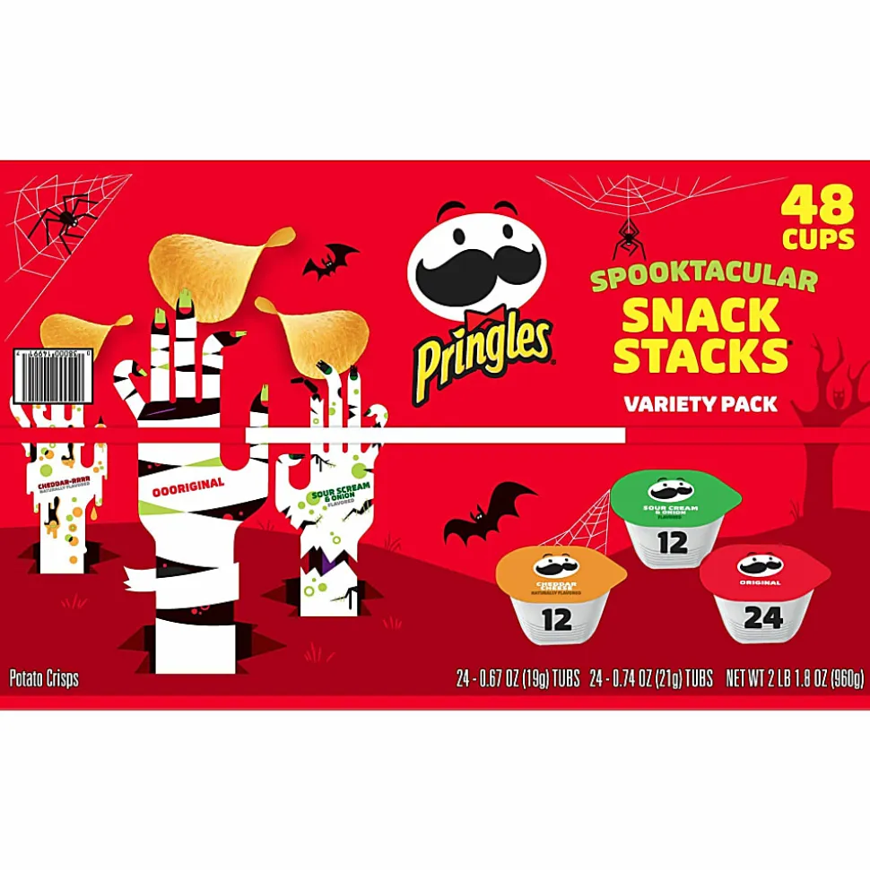 Pringles Crisps Grab ‘N Go Variety Pack, Case Of 48 Containers