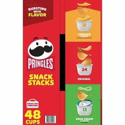 Pringles Crisps Grab ‘N Go Variety Pack, Case Of 48 Containers